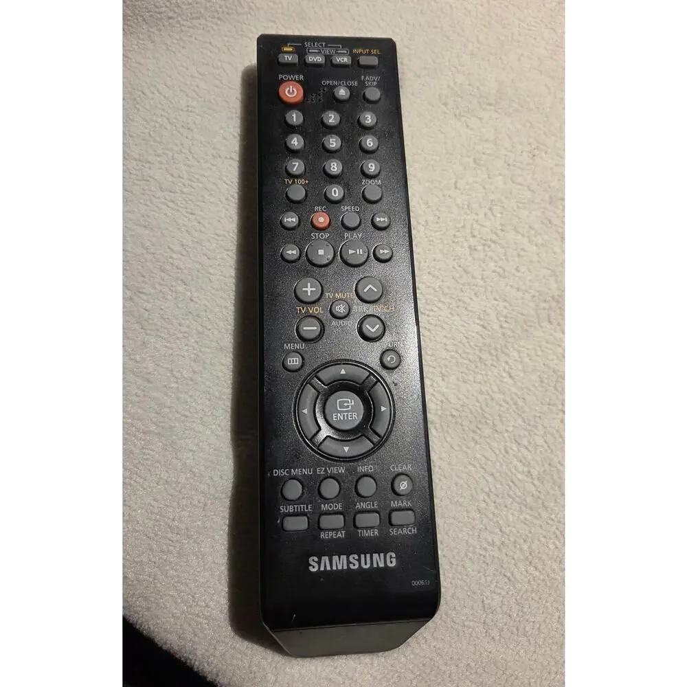 00061J Samsung DVD VCR Remote Control DVD-V9700 DVD-V9800